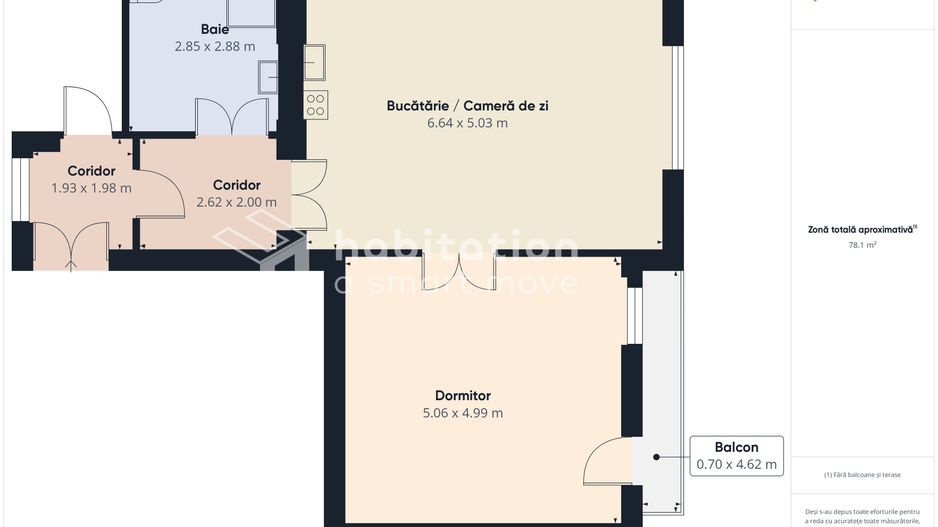 Apartament 2 camere, elegant, cu vedere si balcon, in Piața Victoriei - Poză 19