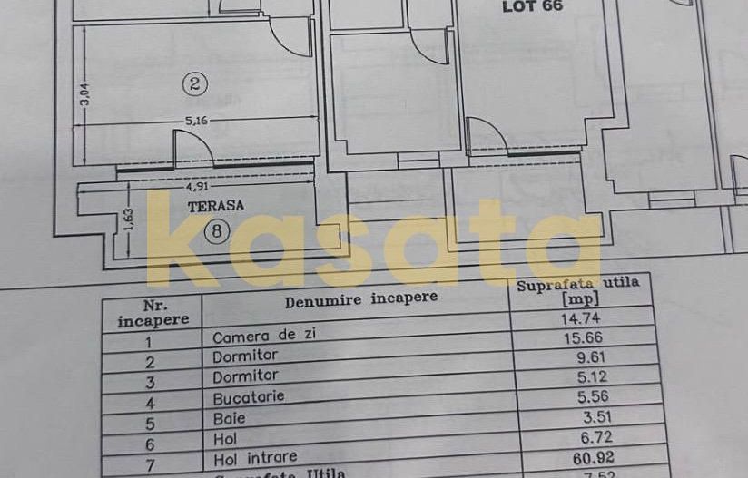 3 camere premium | Renovat integral | Boxa / Terasa | Parcare - Schiță 10