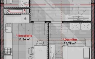 Vânzare, apartament, 2 camere, str. Calea Moșilor, Râșcani - Poză 4