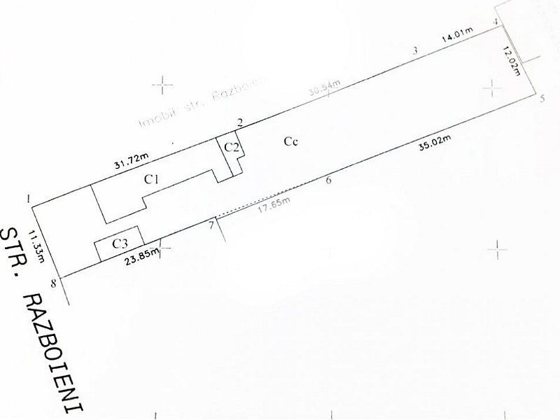 De vanzare  - casa cu 4 camere,  900 mp teren  - str. Razboieni. - Poză 9