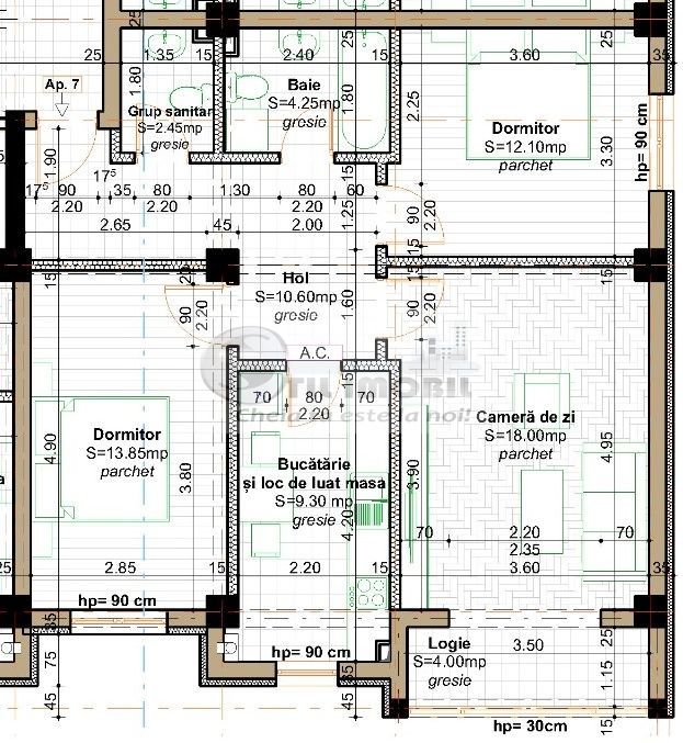 Apartament 3 camere 75mp util - Rond ERA-0% comision - Poză 4