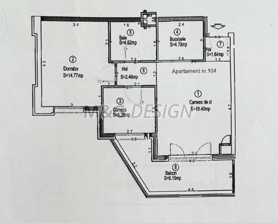 Apartament cu 3 camere Lipovei-Dumbravita - Poză 15