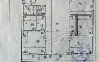 Apartament spațios 5 camere, 232 mp, mobilat și utilat modern, Popesti - Schiță 8