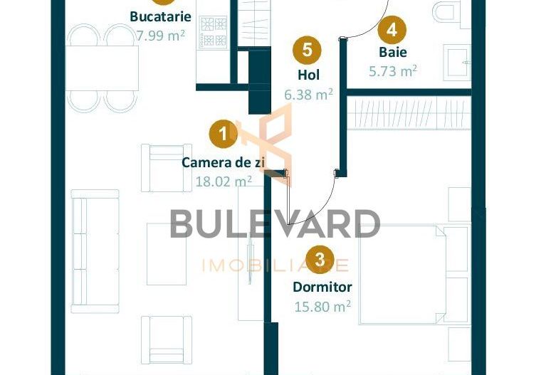 Apartament cu 2 camere in cartierul Intre Lacuri, la 7 minute de Iulius Mall! - Poză 5