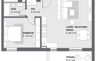 Aradului-2 camere-Loc de parcare Inclus - Poză 14