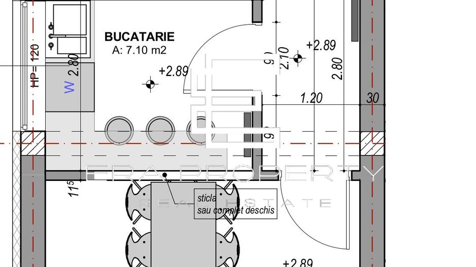 Apartament 2 camere, 52 mp- zona Industriala Vest - Schiță 15