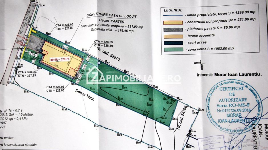 Casa 5 camere pe 1 nivel cu garaj si gard 176mp,1400mp teren - Poză 9