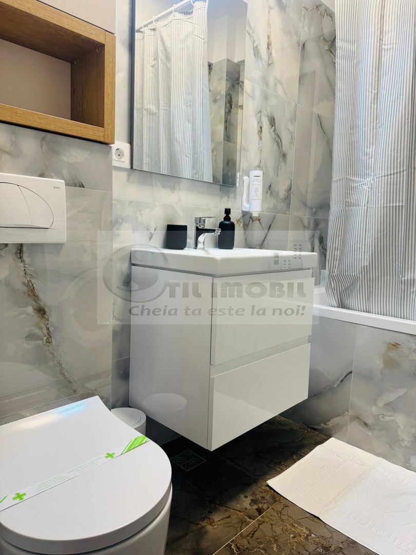 Apartament 1 camera, Valea Lupului, mobilat complet, bloc nou, parcare - Poză 7