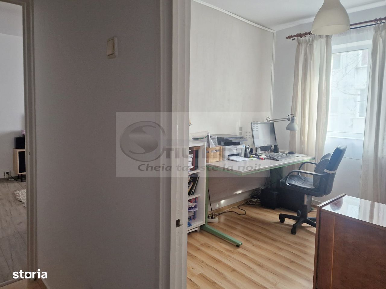 Apartament 3 camere SD, et. 2, Zimbru, mobilat și utilat 95.000 euro - Poză 4