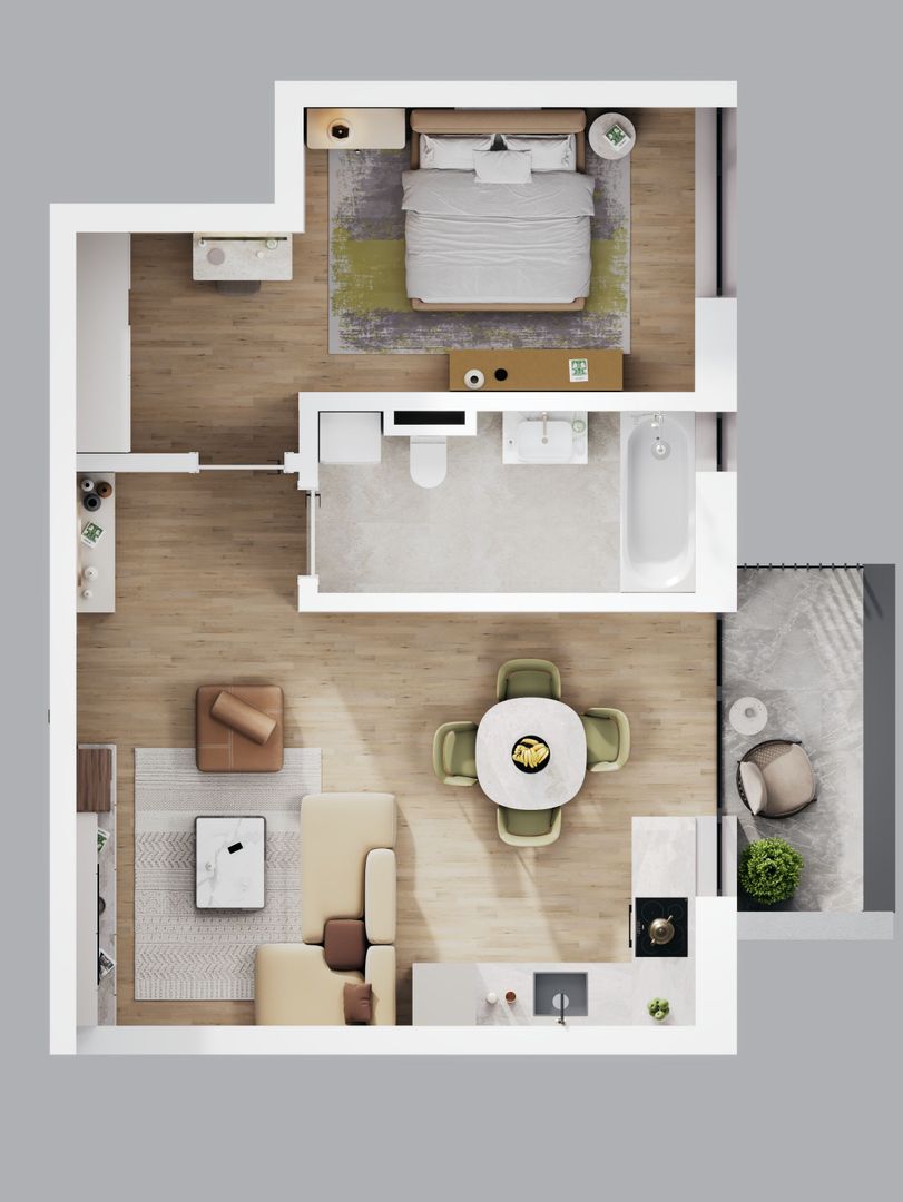 Comision 0% Apartament 2 camere | Proiect NZEB | Zonă de Nord Timișoara | - Poză 2