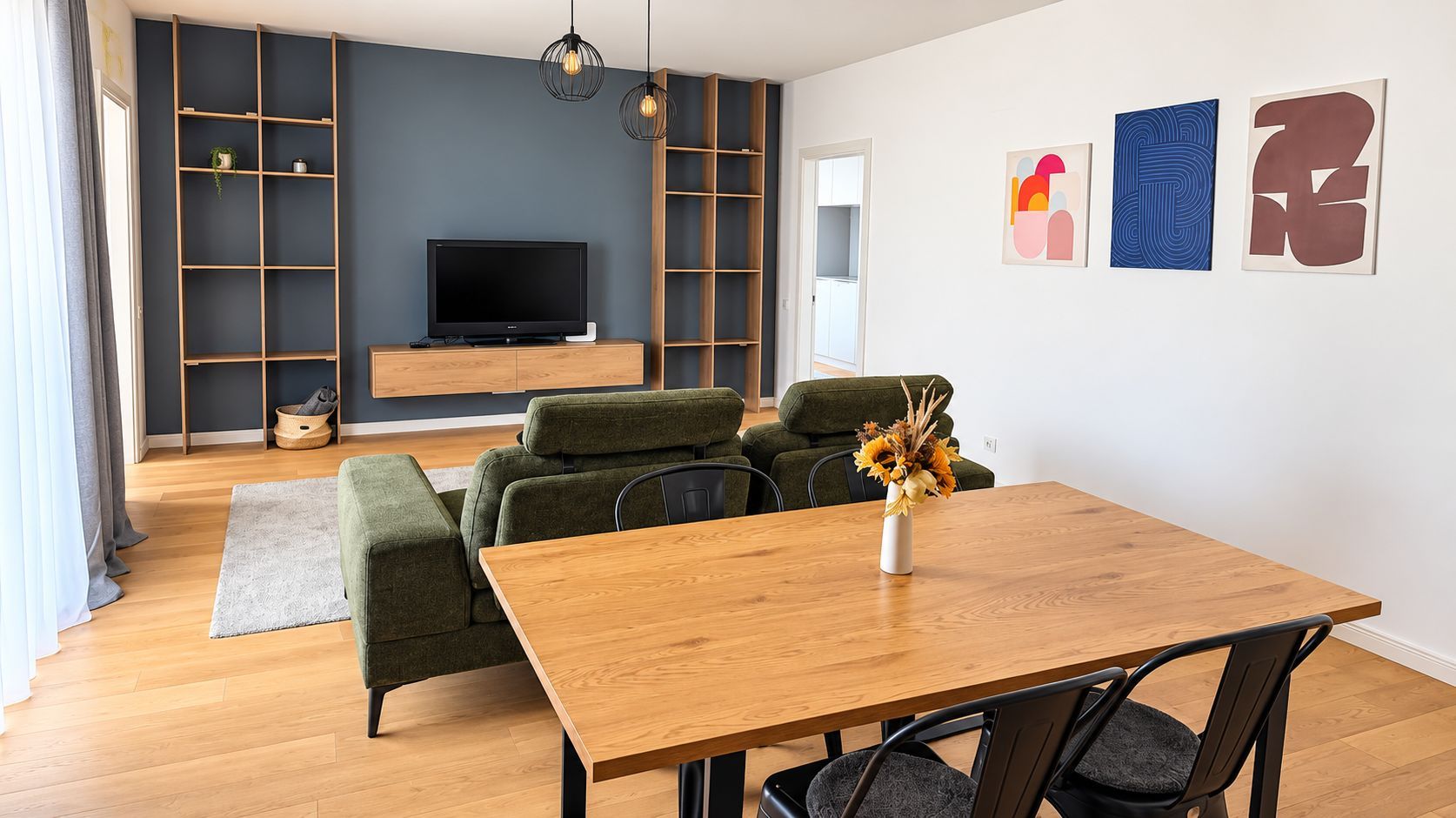 For Rent | Spacious 3-Room Apartment | 83 sqm | Pipera Plaza - Poză 2