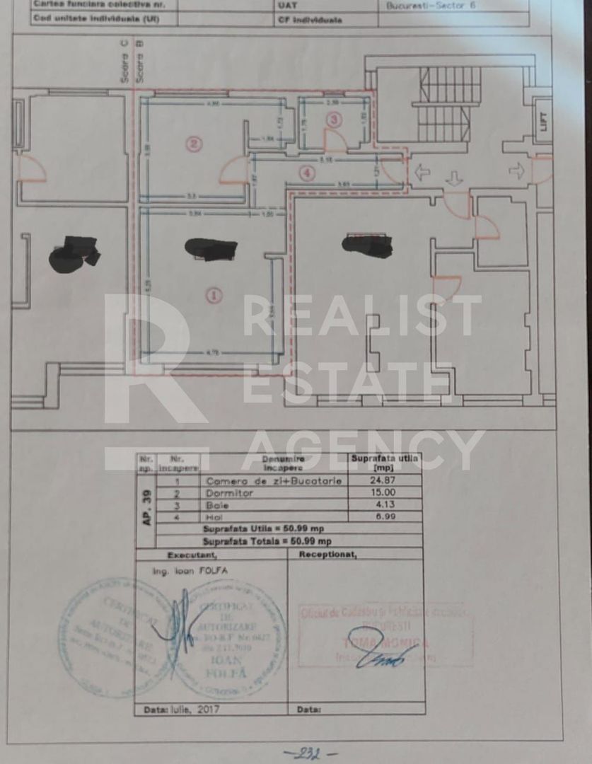 Vânzare, apartament, 2 camere, bd. Uverturii, București - Schiță 12