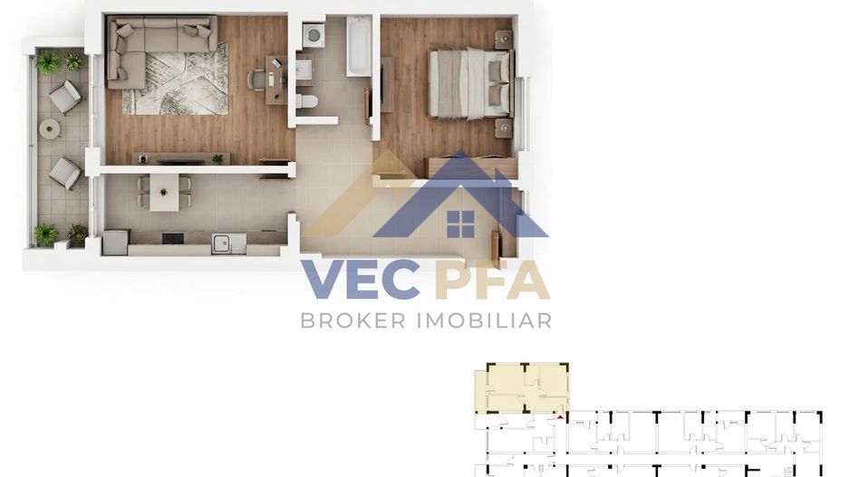 DISCOUNT 3-5% Apartamente 2 Camere Decomandate | Comision 0% - Poză 6