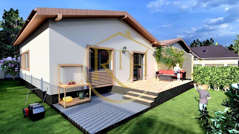Oferim spre vanzare, Case tip duplex despartite prin spatiu verde, Giroc - Poză 2