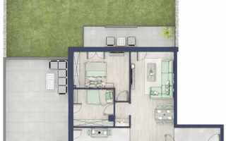 Apartament 3 camere | Design deosebit | Parter cu terasă și grădină |Sibiu - Schiță 12