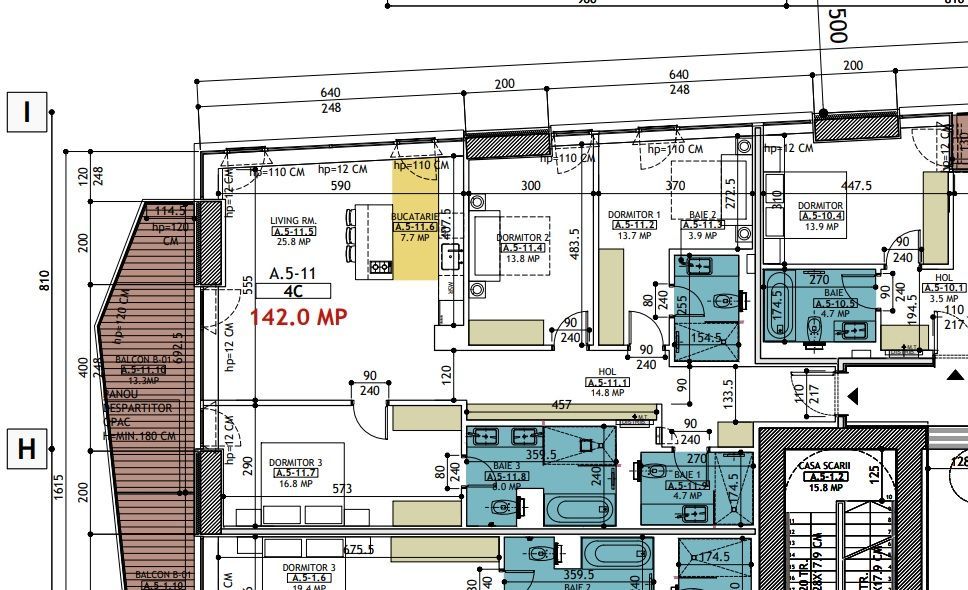 Apartament 4 camere I One Verdi Park - Vedere Panoramica I Best deal - Poză 7