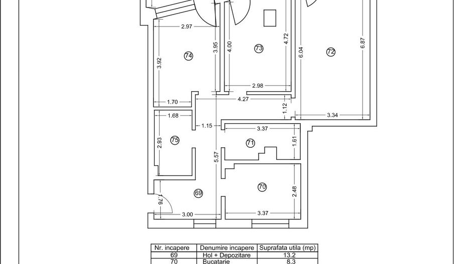 Tomis Nord - Vanzare apartament decomandat cu 3 camere, bloc nou. - Poză 26