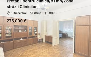 Pretabil pentru clinică/81 mp/Zona străzii Clinicilor - Poză 1