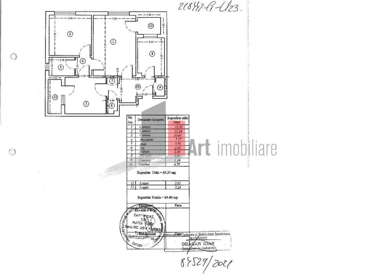 Apartament 3 camre Titan IOR de renovat - Poză 1
