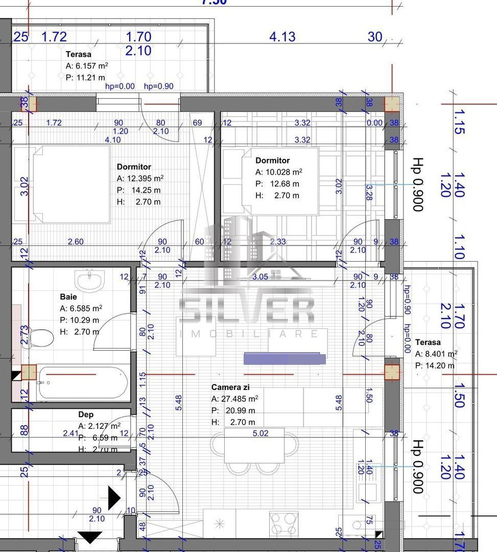 Apartament cu 3 camere recent finisat+2 terase! - Poză 4