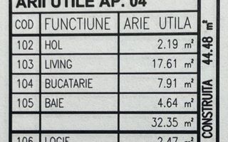 Garsoniera, bloc nou, P+3, Ap.04, Et.1, Bl.7 an 2027 - Poză 6