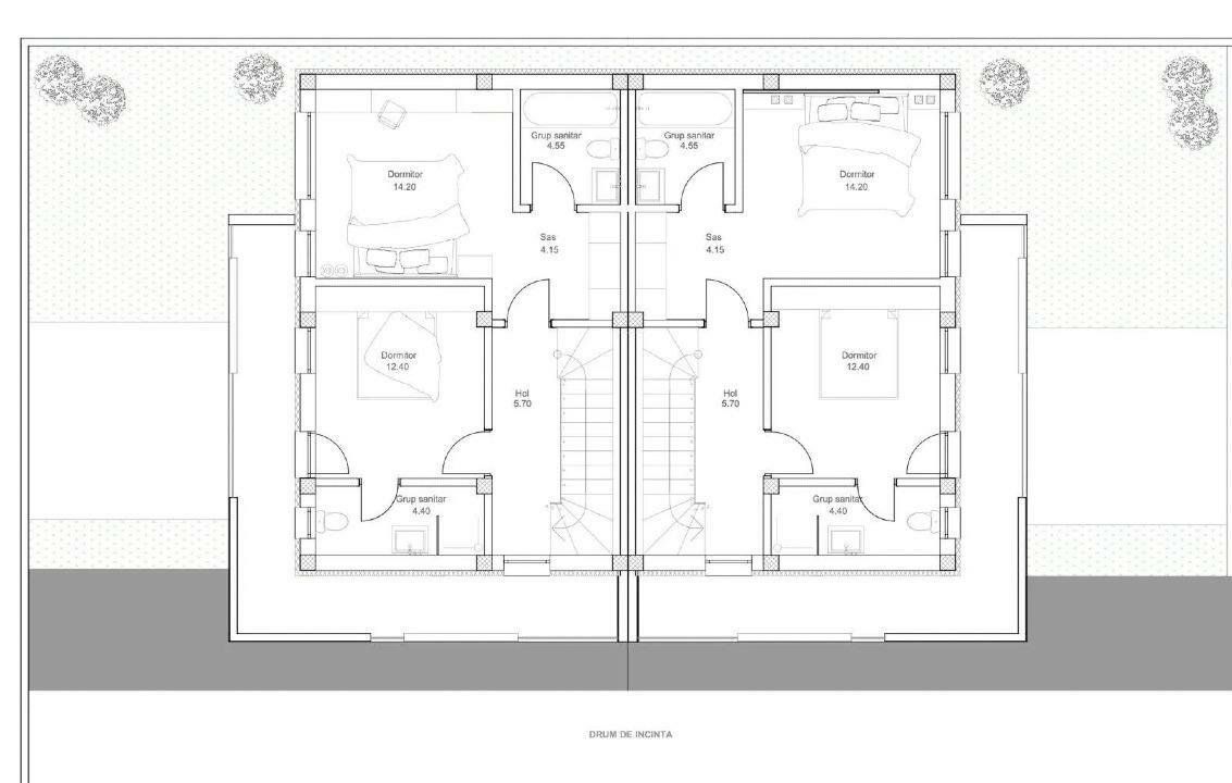 VILA MODERNA TIP DUPLEX | PIPERA - Schiță 5