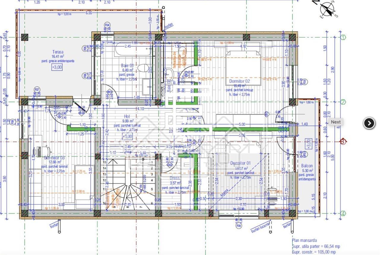 Casă individuală , 5 camere , teren 434 mp, Cristian-Sibiu - Schiță 10