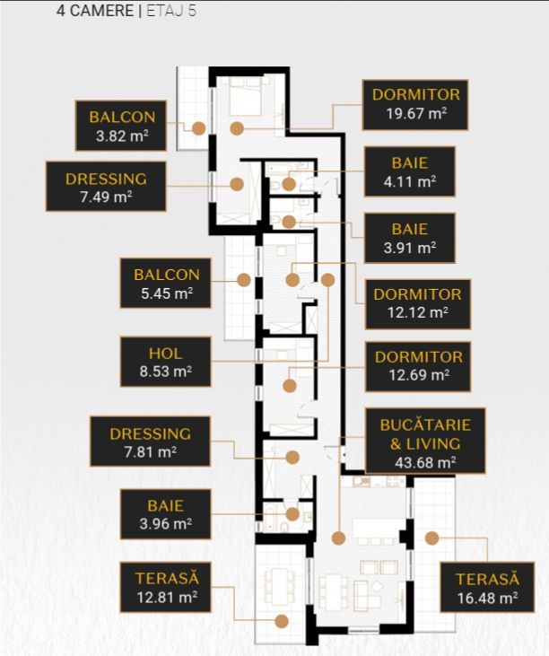 APARTAMENT 4 CAMERE PREMIUM | UNIRII | BLOC NOU - Poză 11