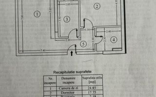 Apartament 2 camere, 65 mp – Crângași / Podul Grant - Schiță 9