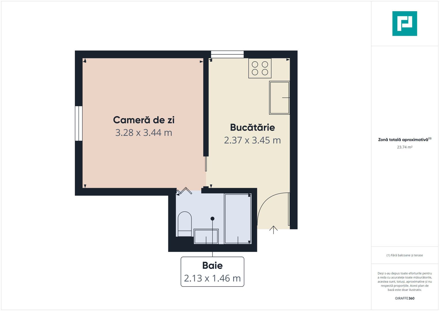 Garsonieră confort 1 zona Pârneava - Poză 8