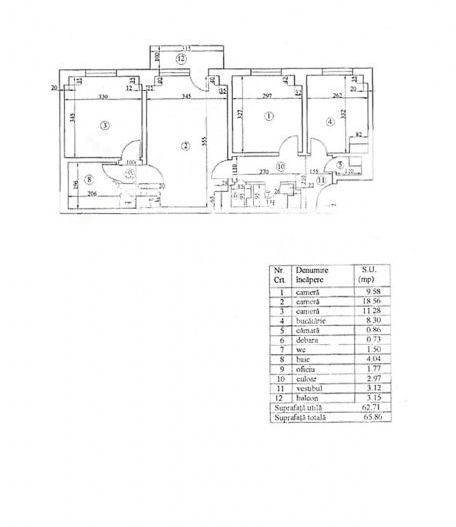 Apartament 3 camere Banu Manta - Clucerului | Imobil 1982 | Vedere spate - Poză 25