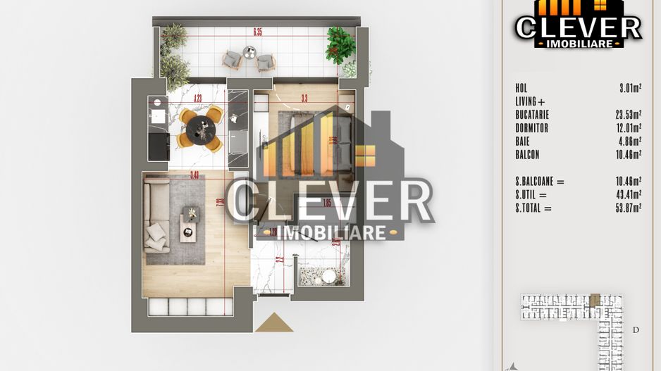 Apartament 2 Camere Finisaje Premium Theodor Pallady - Poză 2