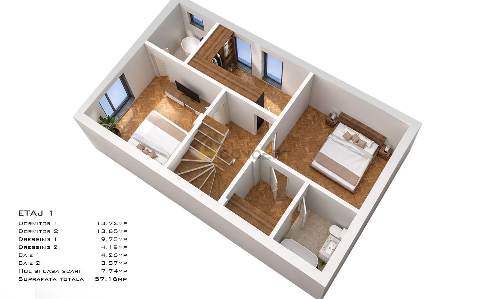 Vila Premium tip duplex, Popesti Leordeni, comision 0% - Poză 7