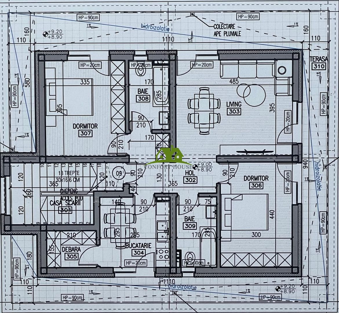 Apartament 3 camere, bloc nou, P+3, Ap.09, Et.3, Bl.4 - CP2459716 - Poză 5