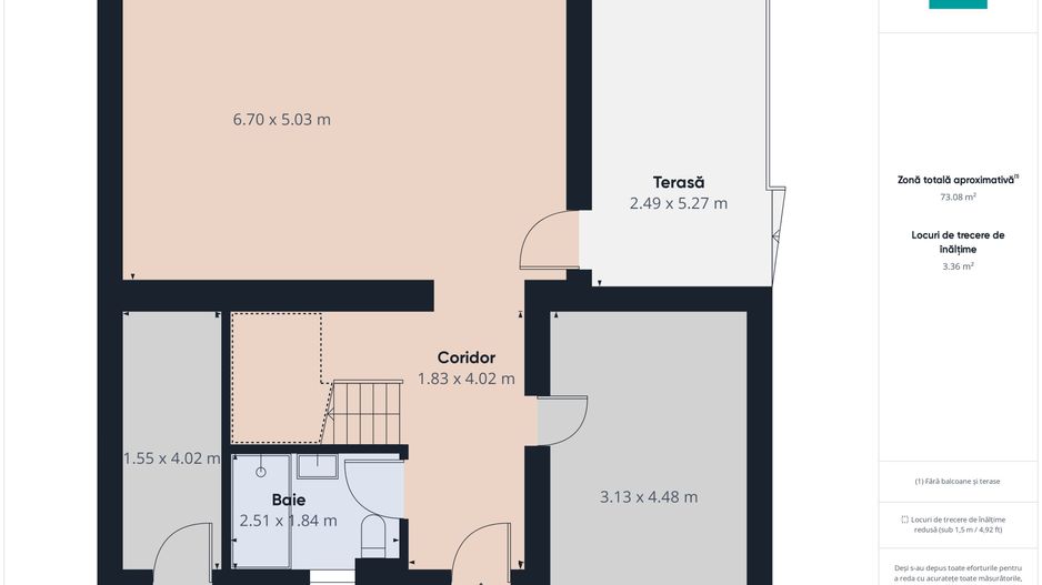 Casă tip duplex Dumbrăvița despărțit prin spațiu tehnic - Poză 19