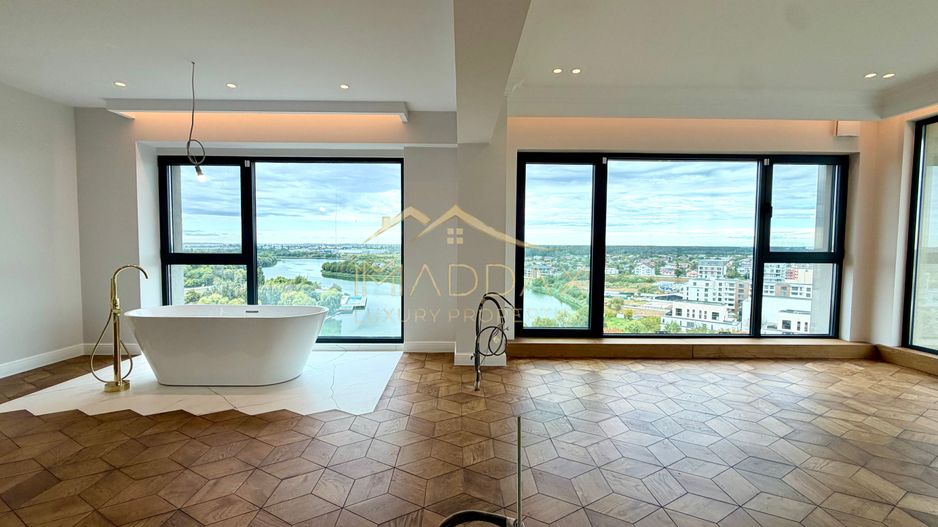 Penthouse cu 4 camere // terasă 70 mp / 200 mp / 3 parking / Straulesti - Poză 2