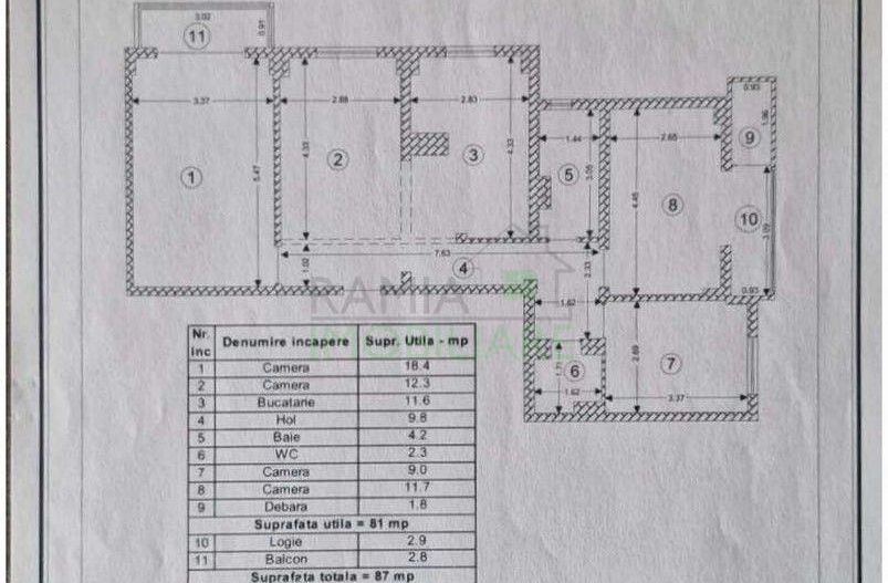 Apartament 4 Camere Decomandat  ,87 mp ,2 Parcări, boxa - Poză 8
