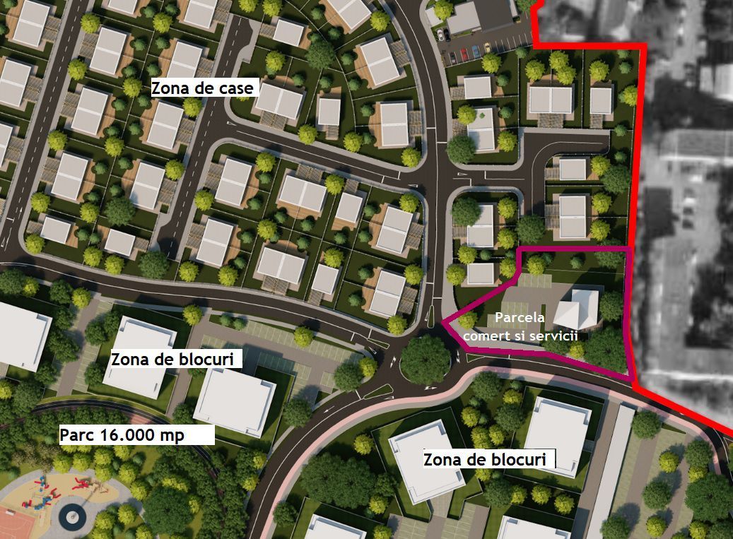 Oportunitate, teren pentru afacerea ta in Cartierul RED9 ARED - Poză 2