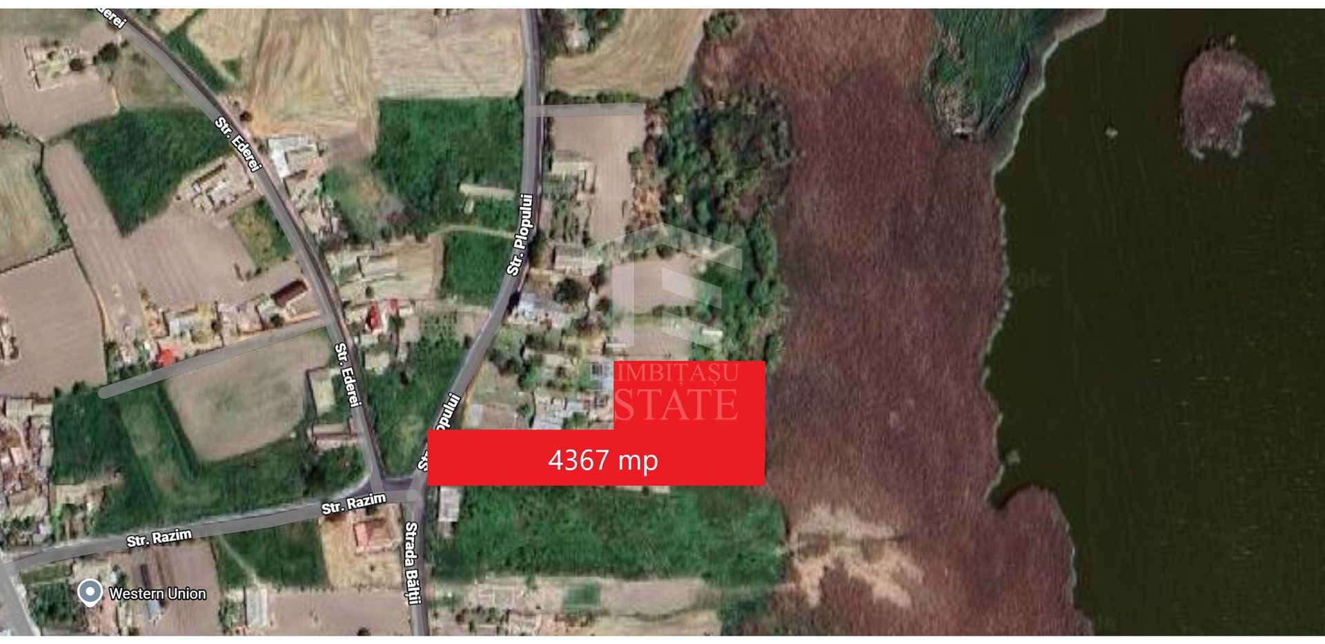 Teren intravilan 4367 mp – Salcioara – deschidere la lac - Poză 2