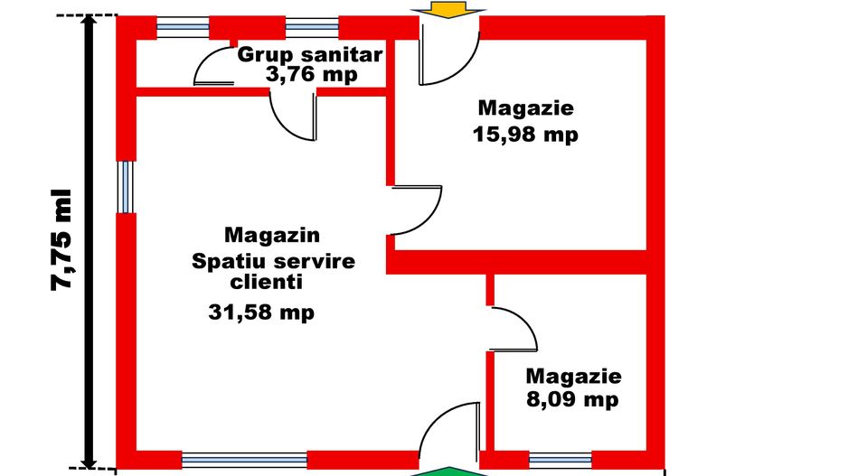 Investitie, Spatiu Comercial cu Vad Comercial, Marghita – VANZARE - Poză 4