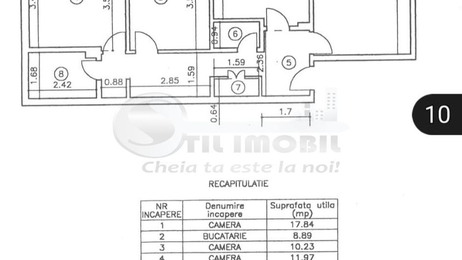 Canta, 3 camere, 71.77 mp, etaj 3/4, 129.000 € - Poză 13