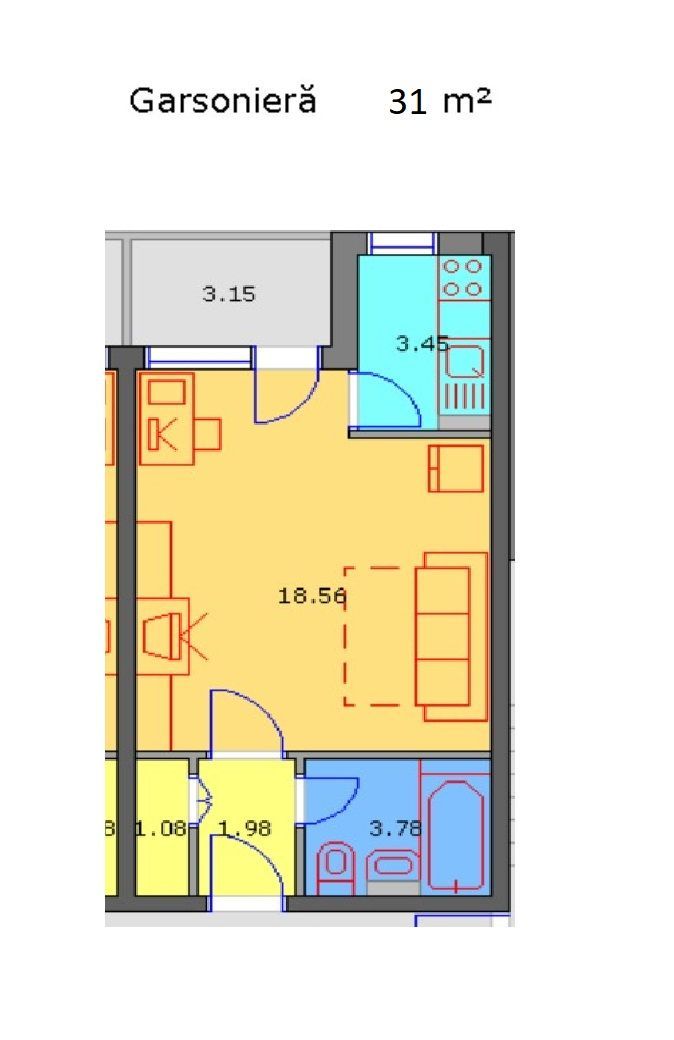 De vanzare Garsoniera Drumul Taberei - Poză 4