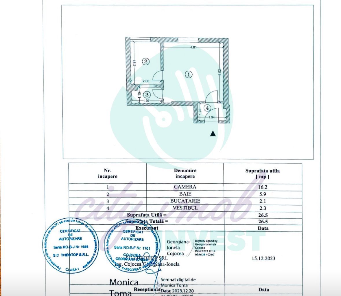 Garsoniera langa PIATA VICTORIEI - Poză 1