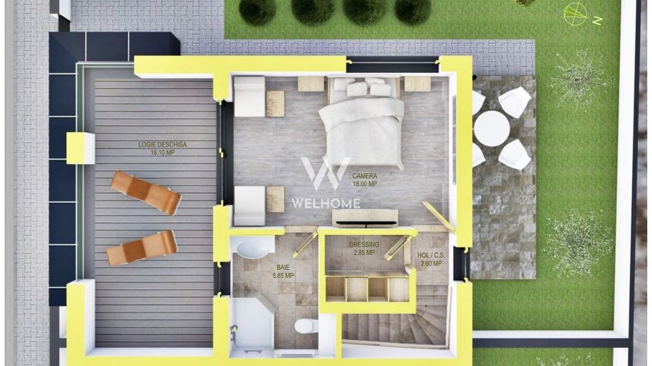 Casa MODERNA cu etaj RETRAS, zona Triajului, Selimbar - Poză 18