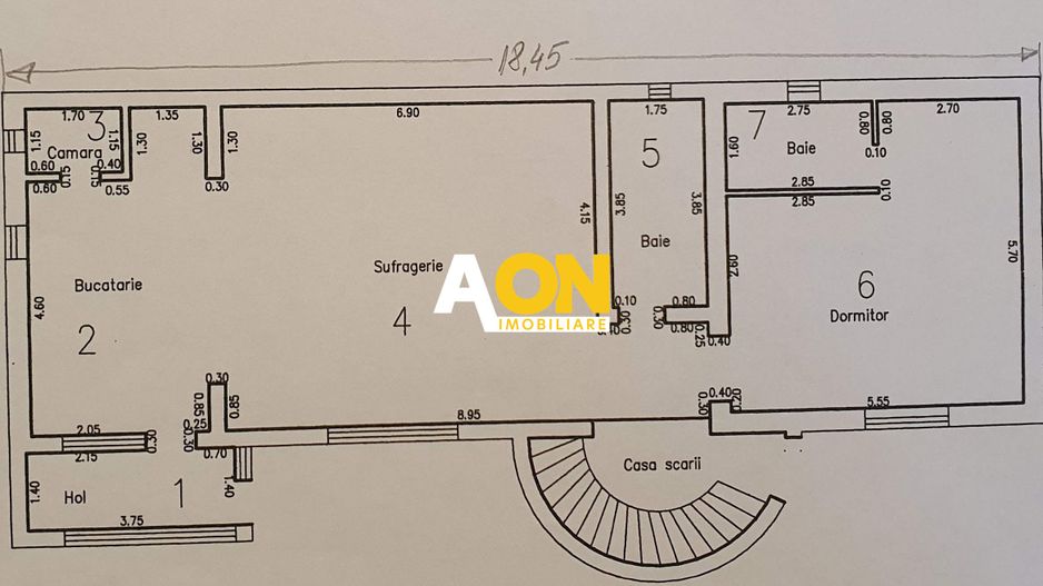 Casa P+1, 912 mp teren, 5 camere, strada asfaltata, zona Lipoveni - Schiță 16