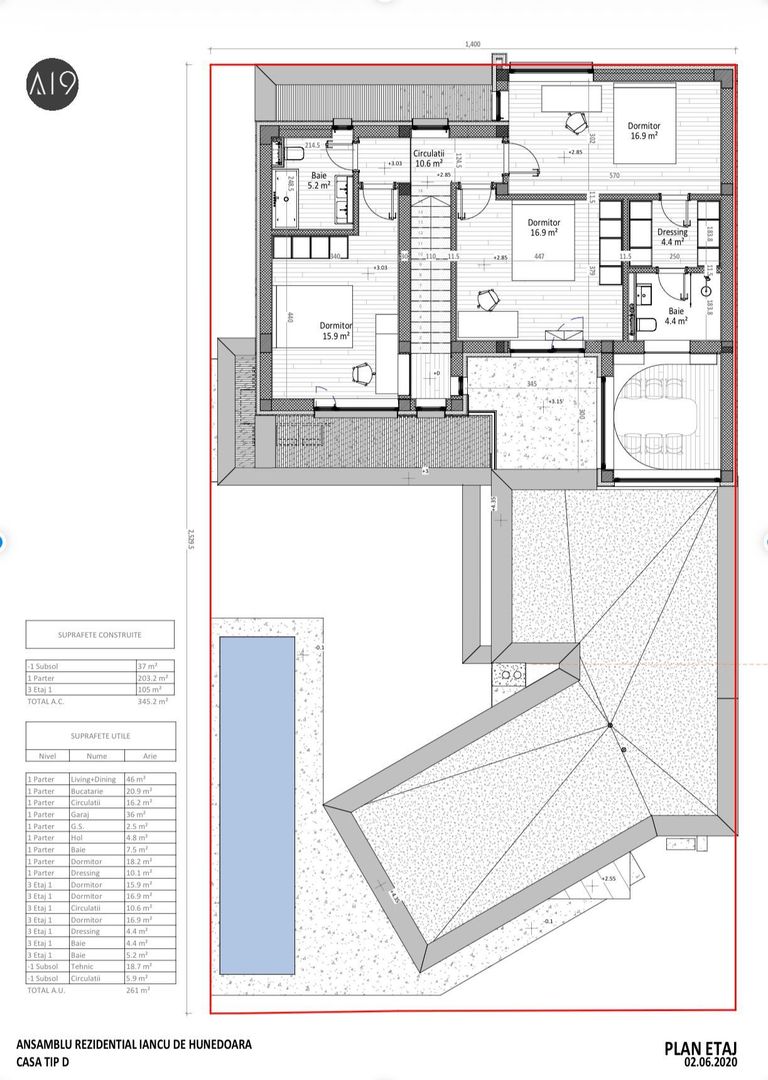 VILA PREMIUM CU SEMINEU & PISCINA | COMPLEX REZIDENTIAL IANCU NICOLAE - Schiță 24