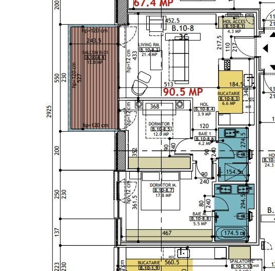 Apartament superb High End 3 camere One Verdi Park I Voew superb - Poză 24