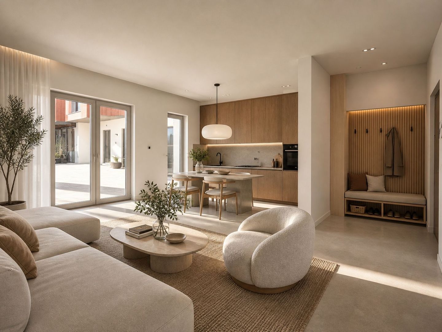 Apartament 2,5 camere, terasă 60 mp, loc de parcare subteran. - Poză 1