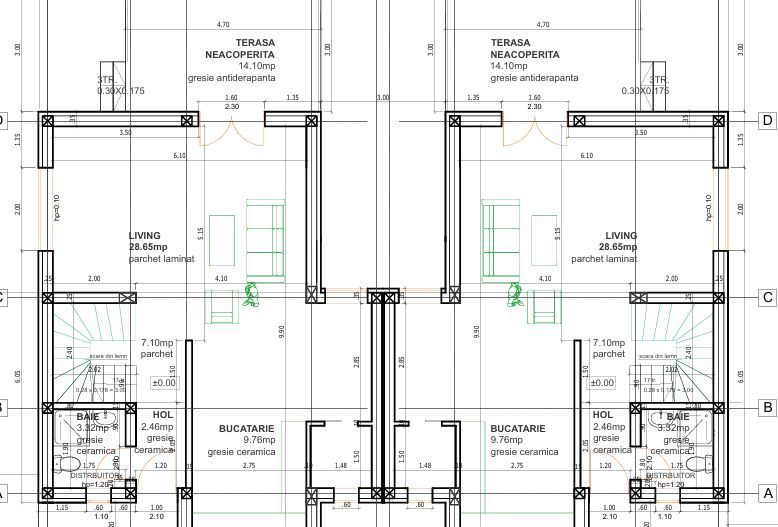 Sanandrei Duplex cu Perete Dublu, Proiect Modern - Poză 13
