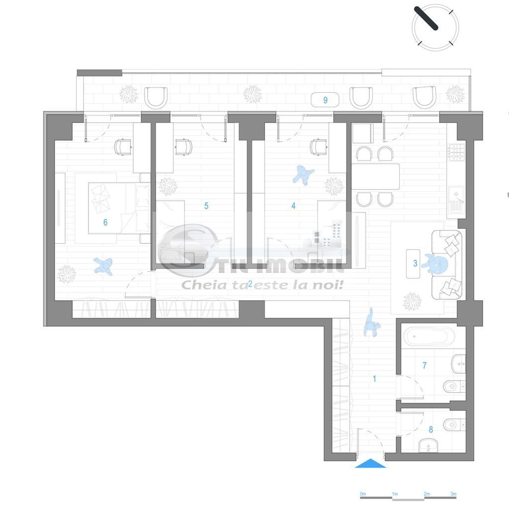 Apartament 4 camere - bloc nou - Cug - Selgros - Poză 3